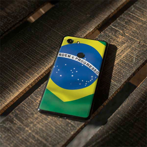 Brazil Flag Google Pixel 3 Skin